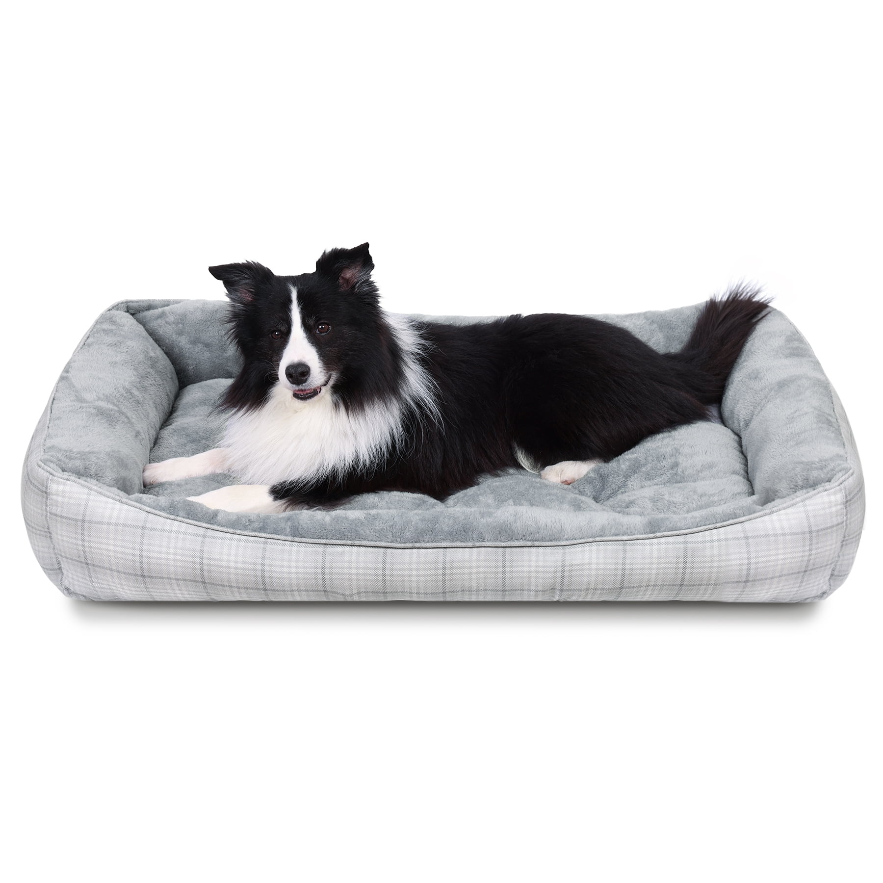 KSIIA Large Dog Beds for Large Dogs Washable, Rectangle Pet Bed with Anti-Slip Bottom