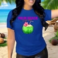 thumbnail image 3 of Playera Blusa De Palm Beach Surf Club – Vibra Tropical con Sabor a Coco Color Azul Talla Extra Grande Marca Emil SaEs, 3 of 4