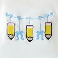 thumbnail image 3 of enyan Toddler Little Girl Clothes Fruit Print Short Sleeve Tops Plaid Flared Pants Set Back To School Summer Outfit(Blue,2-3 Years), 3 of 6