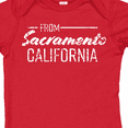 thumbnail image 4 of Inktastic From Sacramento California in White Distressed Text Boys or Girls Baby Bodysuit, 4 of 5