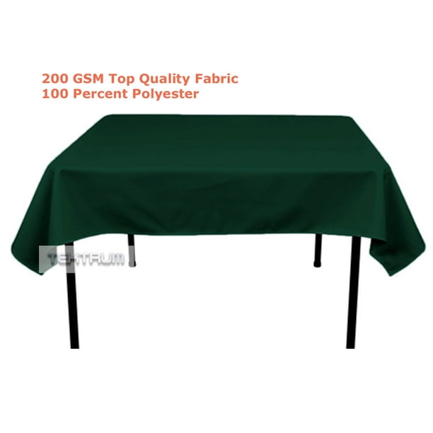 TEKTRUM 54 X 54 INCH 54"X54" SQUARE POLYESTER TABLECLOTH - THICK/HEAVY ...