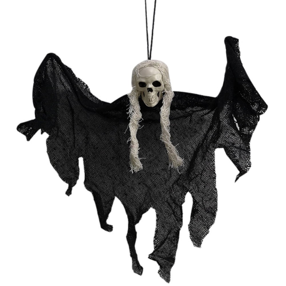 Hanging Grim Reaper Skeleton Ghost in Horror Robe Halloween Hanging ...