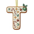 thumbnail image 2 of DAMAI 26 Pcs Gingerbread Alphabet Ornaments for Christmas Tree, Candy Cane Initial Letter Pendant with Berries Pattern, A to Z Decorative Hanging Ornaments for DIY Craft Christmas, 2 of 5
