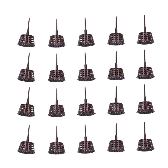 Plastic Fertilizer Mesh Basket 20PCS Durable Antiaging Bonsai Fertilizer Box with Lid for Planting Fertilization
