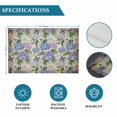thumbnail image 6 of Purple Hydrangea Placemats Set of 6, Spring Floral Elegant Pastoral Vintage Placemats for Dining Table, Place Mats for Kitchen Tabletop, Waterproof Wipeable Dining Table Mats Set, 6 of 9