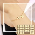 thumbnail image 3 of Gold Cross Bracelet for Women Dainty Cross Bracelet with Initials Silver Link Chain Bracelets Christian Gifts for Women Teens, 3 of 6