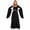 White, variant on Renaissance Costume for Women, Medieval Floor-Length Dress with Flowing Batwing Sleeves, Solid Color Gown for Halloween Party and Stage Performance, Burgundy, Size L