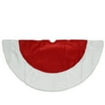 thumbnail image 3 of Northlight 48" Red and White Traditional Christmas Tree Skirt, 3 of 3