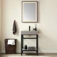 thumbnail image 3 of Vinnova Teruel 24" Rectangle Black Framed LED Wall Mount Bathroom Vanity Mirror, 3 of 9