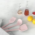 thumbnail image 4 of Silicone Cooking Utensils Set - Heat Resistant Kitchen Utensils BPA FREE,Turner Tongs,Spatula,Spoon,Brush,Whisk,Kitchen Utensil Gadgets Tools Set for Nonstick Cookware,Dishwasher Safe (Pink), 4 of 9