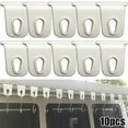thumbnail image 1 of 10X White Universal Awning Clothes Hook For RV Camper Caravan Party Light Holder, 1 of 12