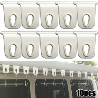 Awning Hooks, 12 Pairs RV Awning Hook Hangers Kit, Camping Awning Hooks,  S-Hook Stainless Steel for Keder Rail Keder Strip Accessories for RV  Caravan, Interior Exterior Decoration, Camping Tent 