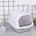 thumbnail image 1 of Cat Litter Box Litter Box With Lid Fully Enclosed Large Cat Litter Box With Door Isolate Smelly Cat Toilet Cat Pet Supplies, 1 of 1