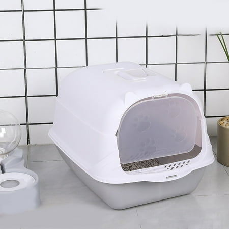 Cat Litter Box Hooded Litter Box Cat Pet Supplies Enclosed Litter Box Fully Enclosed Large Cat Litter Box With Door Isolate Smelly Cat Toilet Cat Pet Supplies cat litter box hooded litter box cat pet supplies enclosed litter box Fully Enclosed Large Cat Litter Box with Door Isolate Smelly Cat Toilet Cat Pet Supplies Specification: Item Type: Cat litter box Material: PP Package List: 1 x Cat Litter Box