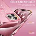 thumbnail image 5 of SaniMore for iPhone 14 Plus Case, Full Camera Lens Protection Women Cute Clear Glitter Bling Sparkly Cover Anti-yellow Transparent Shockproof Bumper for for iPhone 14 Plus, Pink, 5 of 7