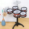 thumbnail image 4 of Darzheoy Toddlers Drum Set Kids Jazz Drum Kit Band Rock Drum for 3-5 Years Old Birthday Xmas Gift, Early Learning Musical Toy Set with Easy Assembly, 4 of 8