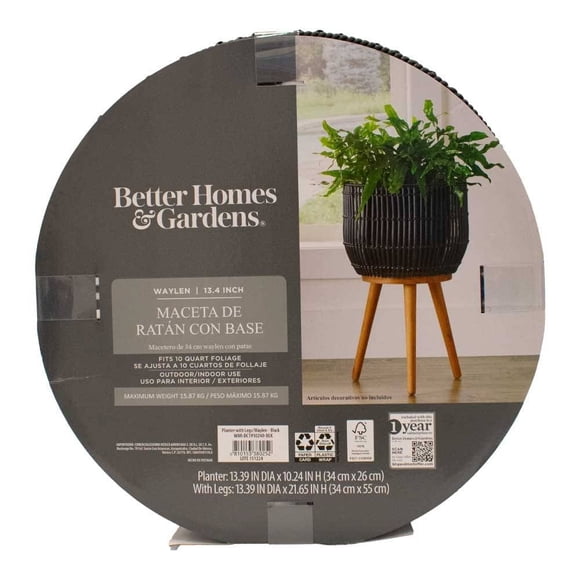 Maceta de Ratán Better Homes & Gardens 34 cm con Base