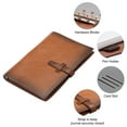 thumbnail image 4 of Uxcell A5 PU Leather Binder Journal Refillable Planner Organizer with Buckle Brown, 4 of 5