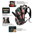 thumbnail image 5 of FORMRS Kids School Backpack Elementary Student Unisex Travel Bookbag with Reflective Stripes, Flamingo Leaves Pattern, 5 of 7