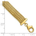 thumbnail image 3 of FJC Finejewelers 14 kt Yellow Gold Polished Fancy Bracelet 7.5 Inches x 9.2 mm, 3 of 5