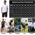 thumbnail image 4 of Satankud Mens Casual Cargo Shorts Classic Drawstring Stretch Hiking Beach Shorts Twill Chino Short with 6 Pockets DustyBlue Size 34, 4 of 7