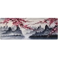 thumbnail image 2 of Japanese Sakura Watercolor Painting Extended Mouse Pad 31.5x11.8 Inch XL Cherry Blossom Flower Non-Slip Rubber Base Large Mousepad Stitched Edges Keyboard Mouse Mat Desk Pad for Office Home Game, 2 of 7