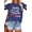 Blue, variant on KimSoong Women Baseball Shirts Baseball Mom T-shirt Baseball Heart Graphic Tee Game Day Gifts Funny Short Sleeve Tops