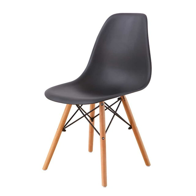 Silla Replica Eames Negra Sala Comedor Cocina Estilo Minimalista DIB CARPET & HOME MSI002-1000/102