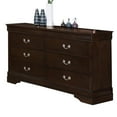 thumbnail image 6 of Coaster Louis Philippe 2PC Set with Dresser and Nightstand in Brown, 6 of 7