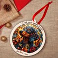 thumbnail image 5 of Daschund Stained Glass Suncatcher Ornament – Holiday Ornament with Text for Loved Ones, Family & Friends, Christmas 2025 Decoration, 5 of 6