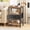 Black-Brown, variant on Atilioo Nightstand with Charging Station, Adjustable Fabric Drawer Bedside Table, 3-Tier Storage End Table for Living Room Bedroom, Brown