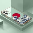 thumbnail image 3 of The Great Wave Off Kanagawa Cover Smooth E-TPU Phone Case REALME GT 2 NEO3 MASTER 7 8 8I 9 9I 10 11 PRO C30 C33 C35 C53 C55 Case, 3 of 5