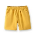 thumbnail image 4 of Jalioing Boys Girls Lounge Shorts Knee Length Elastic Waist Cotton Shorts Toddler Kids Plain Summer Short Pants, 4 of 5