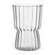thumbnail image 1 of Taza de café helado reutilizable con líneas verticales, resistente al calor, 325 ml, para té, bebidas calientes y agua con leche., 1 of 9