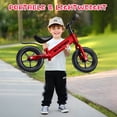 thumbnail image 3 of Balance Bike, WLRETMCI Toddler Bikes for Boys Girls Age 2 to 5 Years, 12" Kids Balance Bikes for Toddlers Training Birthday Chrismas Gifts, Red, 3 of 8