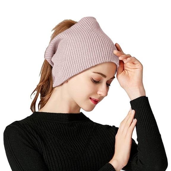Winter Headbands for Women Soft Workout Adjustable Head Band Comfortable Non Slip Hair Band for Washing Face Pink