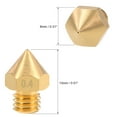 thumbnail image 2 of Uxcell M6x0.02'' 3D Printer Nozzle Head Thread Replacement Brass 4pcs, 2 of 3