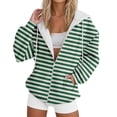 thumbnail image 1 of Women's Hooded Zippered Drawstring Waist Long Sleeved Comfortable Outdoor Sports Sweatshirt for Everyday Use, 1 of 4