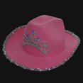 thumbnail image 6 of GIFTEXPRESS CHILD LED Blinking Pink Tiara Cowboy hat CHILD SIZE, 6 of 6