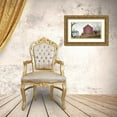 thumbnail image 3 of Jacobs, Billy 24x15 Gold Ornate Wood Framed with Double Matting Museum Art Print Titled - Quilt Barn, 3 of 4