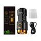 thumbnail image 1 of Linterna LED recargable | Mecha multinúcleo de alto lumen | Haz de largo alcance | Luz portátil para acampar al aire libre | Carga USB | Función de banco de energía | Portátil ligero | Incluye, 1 of 2