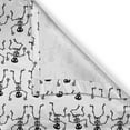 thumbnail image 6 of Ambesonne Bones Valance & Curtain, Dancing Skeletons Pattern, 55"x24", Charcoal Grey and White, 6 of 7