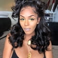 thumbnail image 3 of Desertasis wigs human hair glueless wigs human hair pre plucked pre cut wig for women Women's Long Curly Wig Wave Wigs Fashion Brown Synthetic Hair Wig Black One Size, 3 of 4