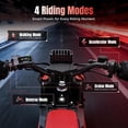 thumbnail image 2 of Yozma IN10 Pro 5500W Electric Dirt Bike for Adult, 17"/14" Tire Electric Motorcycle with 60V 27Ah Battery, 50 MPH, 60-Mile Range, 220NM, Hydraulic Brakes, Red, 2 of 9