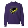 thumbnail image 2 of Wild Bobby, Ford Boss 302 Mustang Horse Power Retro, Cars and Trucks, Unisex Crewneck Graphic Sweatshirt, Purple, Small, 2 of 4