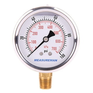 Pressure gauge glycerine outlet