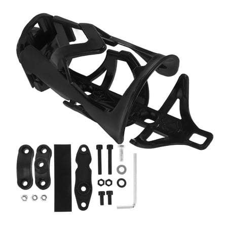 ADDHAT Motorcycle Cup Holder Aluminum Alloy 1Set 6.7x3.1x3.1in