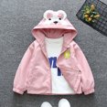 thumbnail image 3 of Zwiiyzr Toddler Boys Girls Lightweight Breathable Raincoat Waterproof Hooded Rain Jacket Windbreaker 9M-14Y Pink, 3 of 6