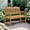 wood color, variant on Weather-Resistant Poly Lumber Patio Loveseat, 2-Person Outdoor Bench with Slatted Design, Ideal for Garden, Porch, Yard, Park, Backyard Seating,Blue