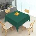 thumbnail image 5 of Tchckioa Solid Color Green Tablecloth for Banquet Party Decor,60x60 Inch Square Stain Proof Table Cloth Cover, 5 of 6